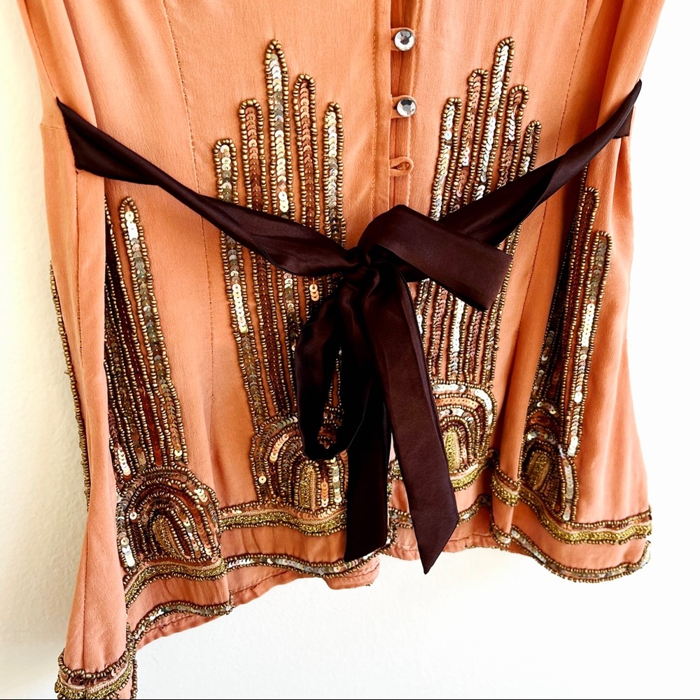 Tracy Reese Beaded Silk Tank Blouse NWT - Picture 7 of 14